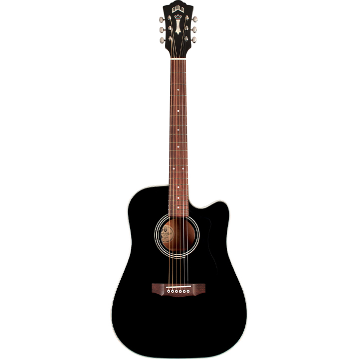 Guild D-140CE Dreadnought Black & Gig Bag Guild D-140CE Dreadnought Black & Gig Bag
