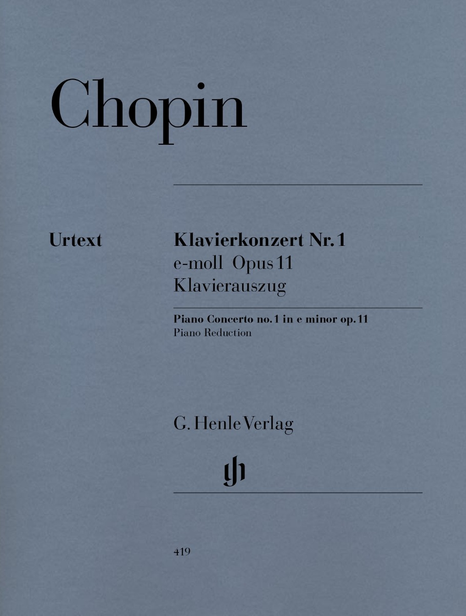 Chopin - Piano Concerto no. 1, E minor op. 11 Chopin - Piano Concerto no. 1, E minor op. 11