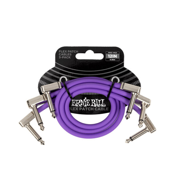 Ernie Ball 6453 Flex Angled Purple 0,30m (3-Pack)