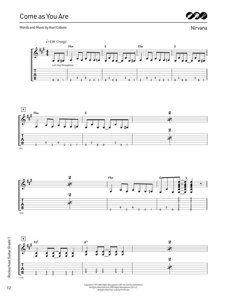 The Rockschool Guitar, Grade 1 & Online Audio (2024) rsk200230 2