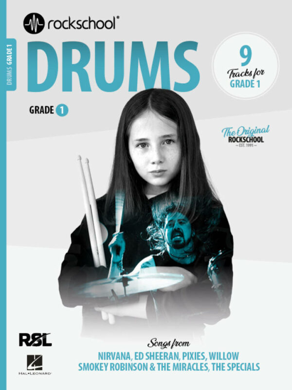 Rockschool Drums, Book 1 & Online Audio (2024)